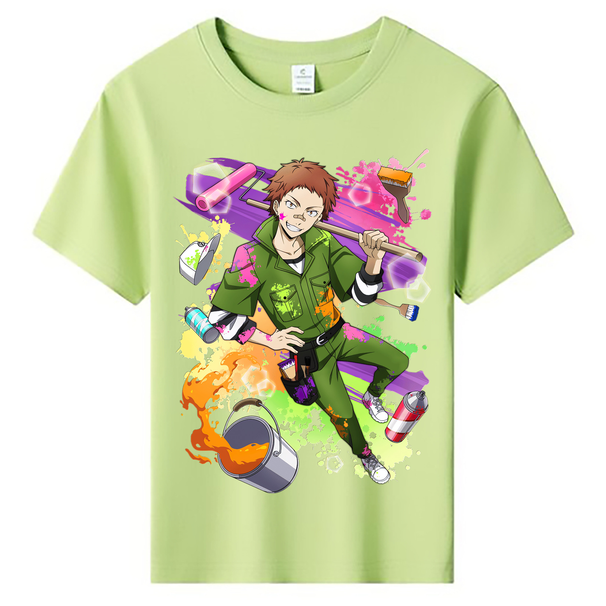 （画像用） 文豪ストレイドッグス Bungo Stray Dogs 綿100％キッズTシャツ（フロントプリント）